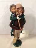 Byers' Choice - A Christmas Carol Bob Cratchet & Tiny Tim, First Edition, 1