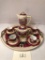 Austria Beehive Demitasse Tea Set W/ Tray - 15