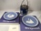 2 Wedgwood Plates - 1969 & 1970, In Boxes; Wedgwood Biscuit Jar - Hairline