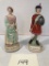 Pair Staffordshire Figures - Lady Macbeth & Macbeth, 8