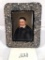 French Rabbi Hand Painted On Porcelain - In Cast Filigreed Frame, 7¾