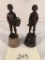 Pair Bronzes On Marble - 5¾