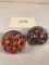 2 Millefiori Paperweights