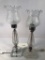 2 Glass Vanity Lamps