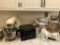 Kitchenaid Mixer On Stand; Hand Mixer; Cuisinart Food Processor & Accessori