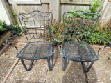 2 Vintage Woodard Spring-Back Patio Chairs