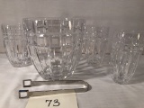 Marquis By Waterford Ice Bucket, Tongs & 3 Tumblers - 7