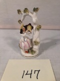 Staffordshire Figure - Lady W/ Tambourine, 5