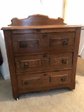 3-drawer Commode W/ Pullout Towel Bar - 29½