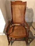 Rocking Chair W/ Cane Back & Seat - Circa 1850, 42