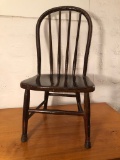 Primitive Child's Bow-Back Chair - 27½
