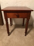 Early Cherry 1-drawer Sewing Stand - 20