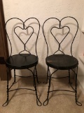 2 Iron Ice Cream Chairs