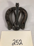 Antique Horseshoe Iron Door Knocker - 3½