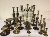 24 Brass Candlesticks