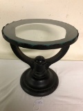 Iron Table Base W/ Thick Glass Top