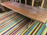 Old Wooden Folding Table - 30