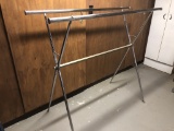 Vintage Double Rod Chrome Store Rack - 60