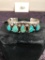 Sterling & Turquoise Cuff Bracelet, 1.52 Ozt