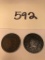 1820 & 1862 One Cent Coins