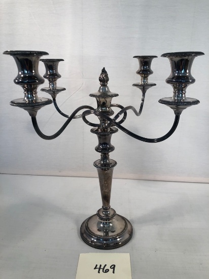 5-cup Silverplated Candelabra - 16"