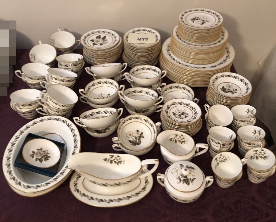 123 Pieces Royal Worcester China - Bernina, Includes 12 Dinner Plates, 12 S