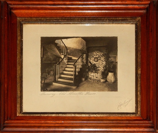Eugene Delcroix Photograph - Stairway, Old Absinthe House, Pencil Signed, I