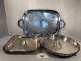Large Silverplated Tray - Georgian Court, 27