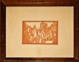 Paper Cutting From Fushan China - In Frame W/ Glass, 9¾