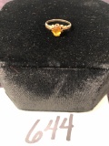 10kt Gold & Citrine Ring - 1.5 Gr