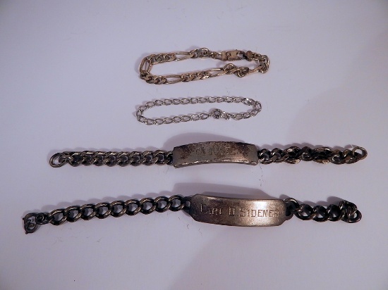 4 Sterling Bracelets