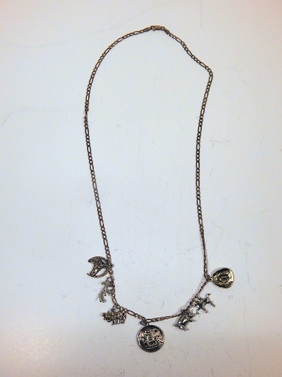 Sterling Charm Necklace - Cowboy Themed, American Royal Etc.