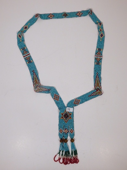 Vintage Woven Beaded Necklace