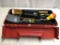 Toolbox Of Misc Tools, Hammers, Screwdrivers Etc.