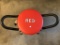 Red Fitness Stool - Swivels