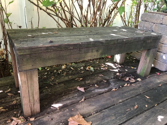 Wooden Bench - 4'x12½"x17" - Local Pickup Only