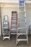Kwikkie Aluminum Ladder; Werner 2' Ladder; Husky 6' Ladder; Werner 8' Ladde