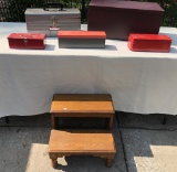 Hinged Box; Vintage Tool Boxes; Small Steps - Local Pickup Only