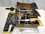 Lot Tools, Saws, Staple Guns, Clamps Etc.