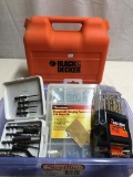 Black & Decker Cordless Screwdriver & Box Of Drill Bits