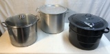 3 Large Stock/Canning Pots