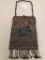 Finely Beaded Ladies Evening Bag W/ Chased Frame - Minor Bead Loss On Tasse