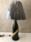 Large Wine Bottle Lamp W/ New Shade - 32