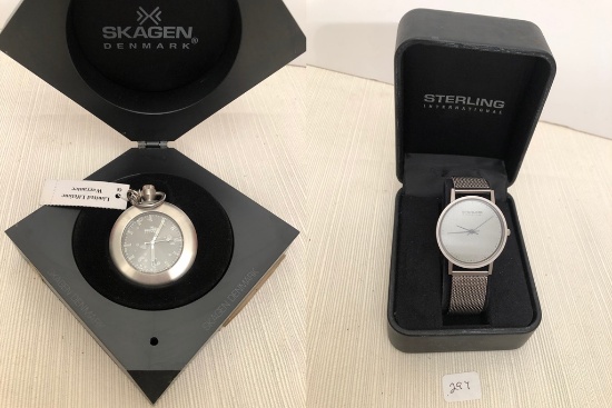 New Skagen Denmark Men's Watch; New Men's Sterling Brand Watch