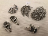 Brushed Silver Vintage Jewelry - Trifari Etc.