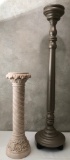 Tall Wooden Candle Stand - 42