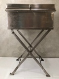 Large Metal Box On Stand - 25