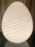 Very Cool Large Art Glass Egg Lamp - 17¼