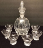 Cut Crystal Cordial Set