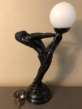 Large Vintage Art Deco Style Lamp - 26